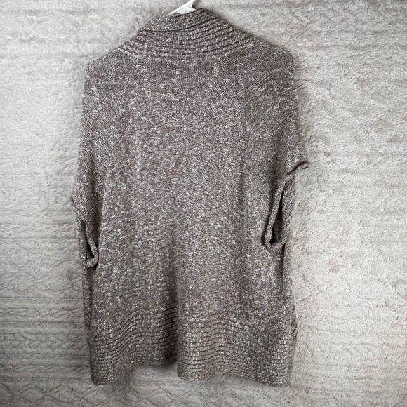 PETER NYGARD Cardigan 2X Tan Rolled Cap Sleeve Sweater Shawl Collar - Picture 7 of 16